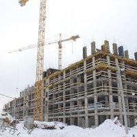 Процесс строительства ЖК «Скандинавия А101», Февраль 2018
