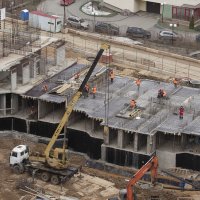 Процесс строительства ЖК «Зеленые аллеи», Апрель 2019
