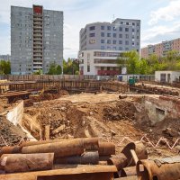 Процесс строительства ЖК «Счастье в Лианозово» (ранее «Дом на Абрамцевской»), Май 2017