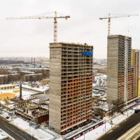 Процесс строительства ЖК «Золотая звезда», Февраль 2017