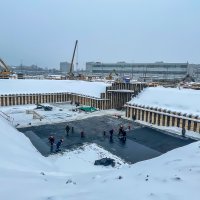 Процесс строительства ЖК «Второй Нагатинский», Январь 2021