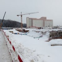 Процесс строительства ЖК «Лесопарковый», Январь 2018