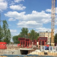 Процесс строительства ЖК Cleverland («Клеверлэнд»), Май 2016