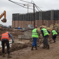 Процесс строительства ЖК «Зеленые аллеи», Апрель 2017