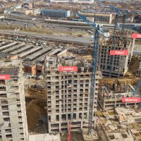 Процесс строительства ЖК «Метрополия», Апрель 2019