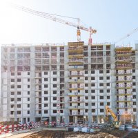 Процесс строительства ЖК КутузовGRAD I, Апрель 2018
