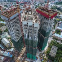 Процесс строительства ЖК «Пресня Сити», Сентябрь 2017