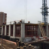 Процесс строительства ЖК «Октябрьское поле», Апрель 2016
