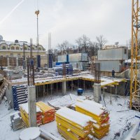 Процесс строительства ЖК «Резиденция на Покровском бульваре», Январь 2018