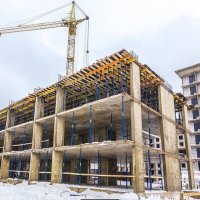 Процесс строительства ЖК «Олимп», Февраль 2018