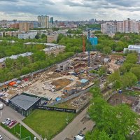 Процесс строительства ЖК «Измайловский парк», Май 2022