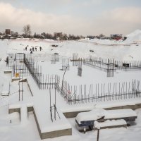 Процесс строительства ЖК «Видный город», Январь 2018