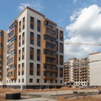 Процесс строительства ЖК «Пироговская ривьера», Июнь 2017