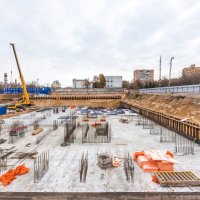 Процесс строительства ЖК «Серебряный парк», Октябрь 2017