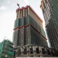 Процесс строительства ЖК «Пресня Сити», Август 2017