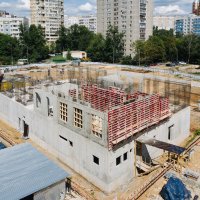 Процесс строительства ЖК «Молодогвардейский, 36», Июль 2019