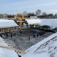 Процесс строительства ЖК «Второй Нагатинский», Февраль 2021