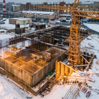 Процесс строительства ЖК «Руставели, 14», Декабрь 2020