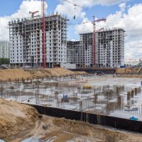 Процесс строительства ЖК «Оранж Парк», Август 2016