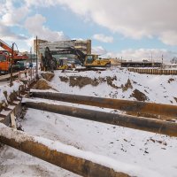 Процесс строительства ЖК «Грани» , Февраль 2018
