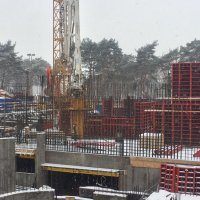 Процесс строительства ЖК «Дом Серебряный Бор», Февраль 2017