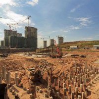Процесс строительства ЖК «Город на реке Тушино-2018», Июнь 2019