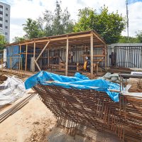 Процесс строительства ЖК «Счастье в Лианозово» (ранее «Дом на Абрамцевской»), Июль 2017