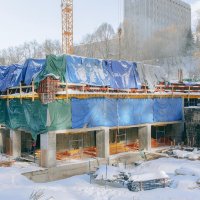 Процесс строительства ЖК «Новоданиловская 8», Февраль 2021
