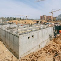 Процесс строительства ЖК «Мытищи Парк» , Апрель 2021