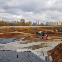 Процесс строительства ЖК «Крылья» , Октябрь 2018