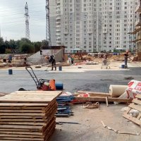 Процесс строительства ЖК «Котельнические высотки», Август 2017