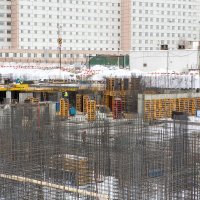 Процесс строительства ЖК «Лесопарковый», Март 2018