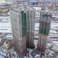 Процесс строительства ЖК «Пресня Сити», Апрель 2018