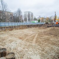 Процесс строительства ЖК «Счастье на Соколе» (ранее «Дом на Усиевича»), Октябрь 2017