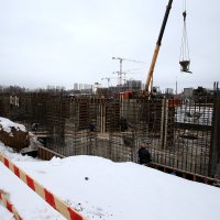 Процесс строительства ЖК «Кленовые аллеи», Февраль 2019