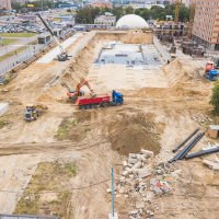 Процесс строительства ЖК «Оранж Парк», Июль 2019