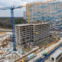 Процесс строительства ЖК «Оранж Парк», Апрель 2020