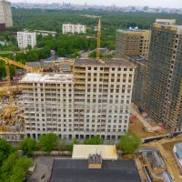 Процесс строительства ЖК «Серебряный Фонтан», Май 2019