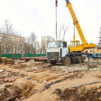 Процесс строительства ЖК «Счастье на Соколе» (ранее «Дом на Усиевича»), Апрель 2017