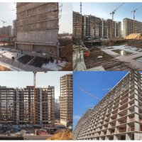 Процесс строительства ЖК «Хорошёвский», Апрель 2018