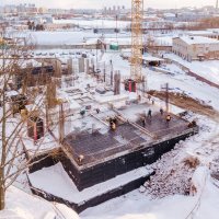 Процесс строительства ЖК «Митино Парк», Январь 2019