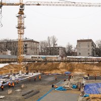 Процесс строительства ЖК «Грани» , Март 2018