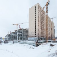 Процесс строительства ЖК «Хорошёвский», Январь 2017