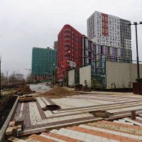 Процесс строительства ЖК «Новая Звезда» («Звезда Газпрома»), Май 2017