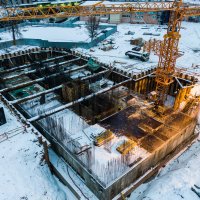 Процесс строительства ЖК «Руставели, 14», Декабрь 2020