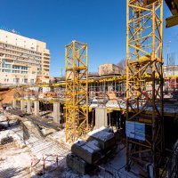 Процесс строительства ЖК «Серебряный парк», Март 2018