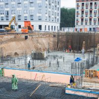 Процесс строительства ЖК «Митино Парк», Июнь 2018