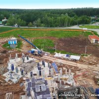 Процесс строительства ЖК «Опалиха Парк», Июнь 2017