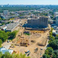 Процесс строительства ЖК «Серебряный Фонтан», Август 2018