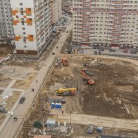Процесс строительства ЖК «Зеленые аллеи», Апрель 2019